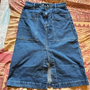 Gap Midi Denim Skirt